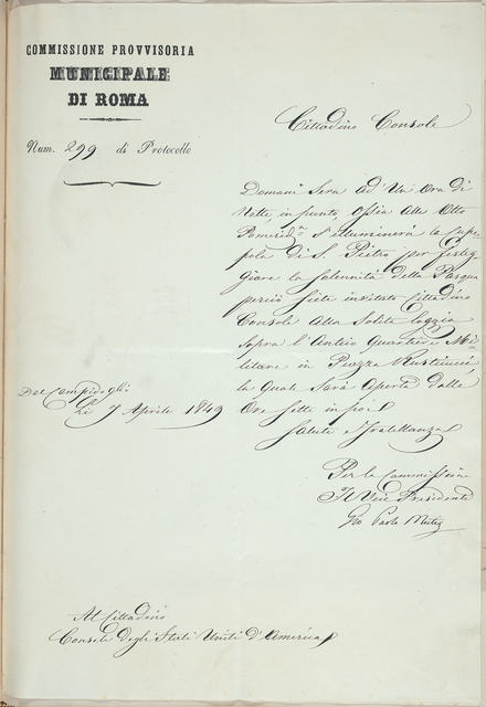 Handwritten letter from Muti to Nicholas Brown