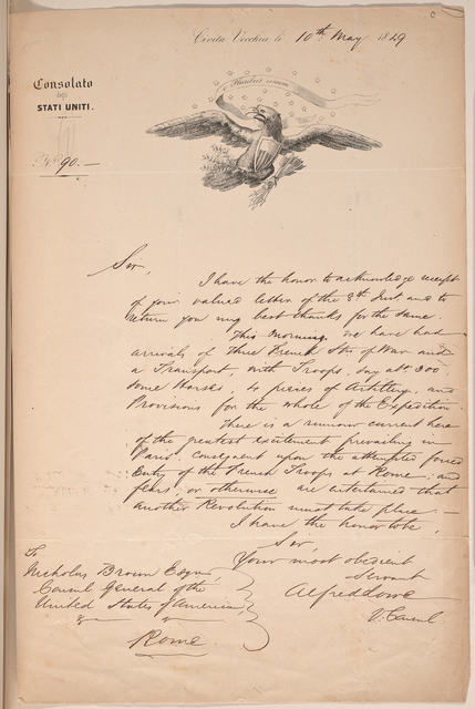 Handwritten letter from Alfred Lowe to Nicholas Brown