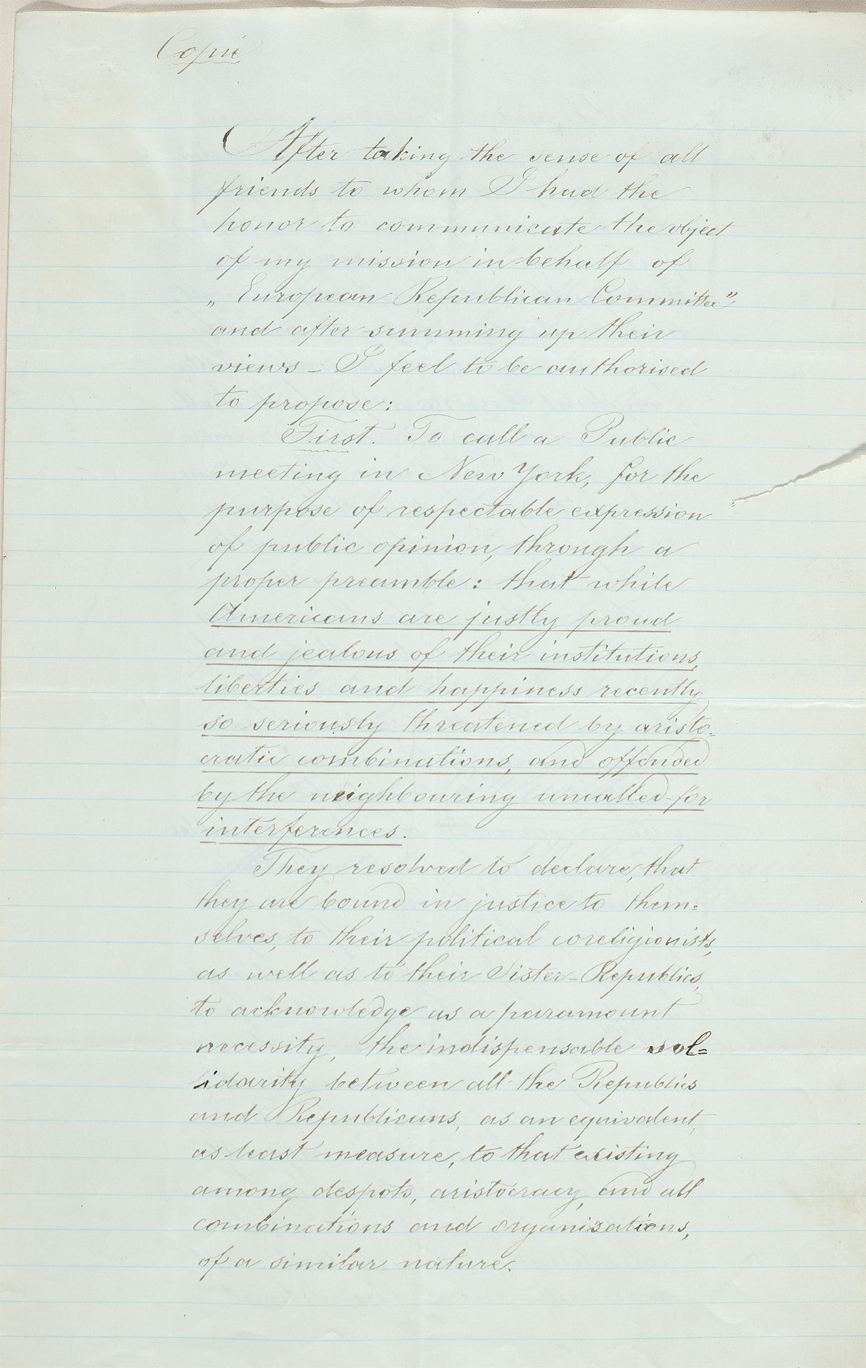 Handwritten document from Louis Bulewski