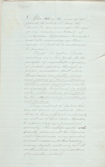 Handwritten document from Louis Bulewski