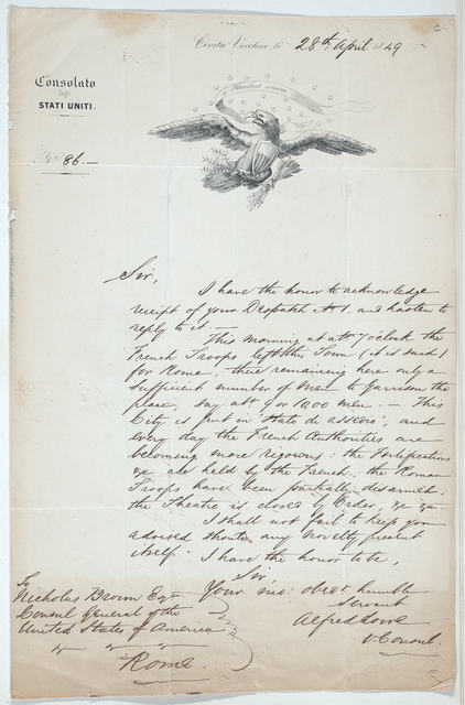 Handwritten letter from Alfred Lowe to Nicholas Brown