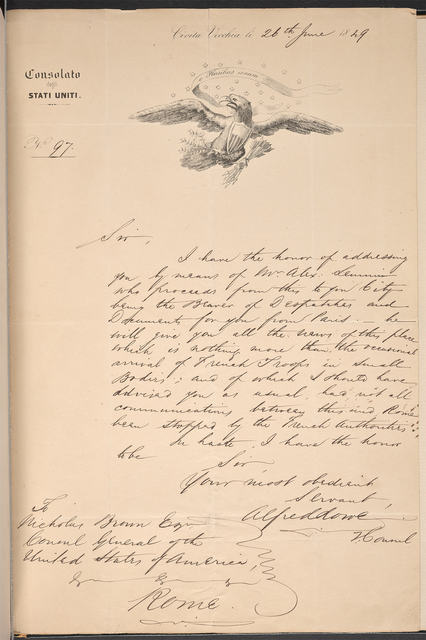 Handwritten letter from Alfred Lowe to Nicholas Brown