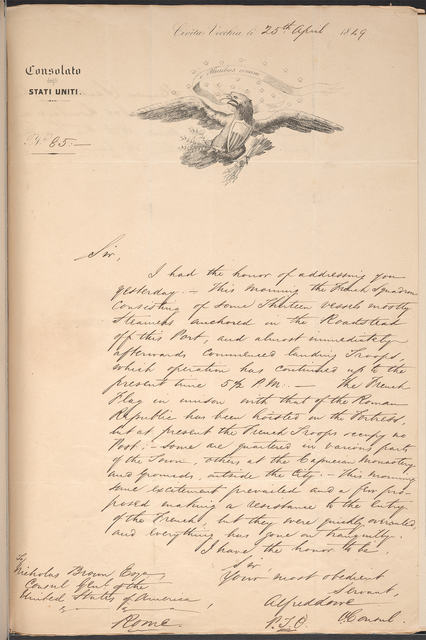 Handwritten letter from Alfred Lowe to Nicholas Brown