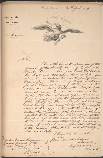 Handwritten letter from Alfred Lowe to Nicholas Brown
