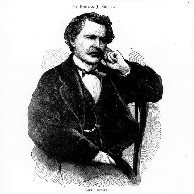 Joseph Mozier sitting in a chair